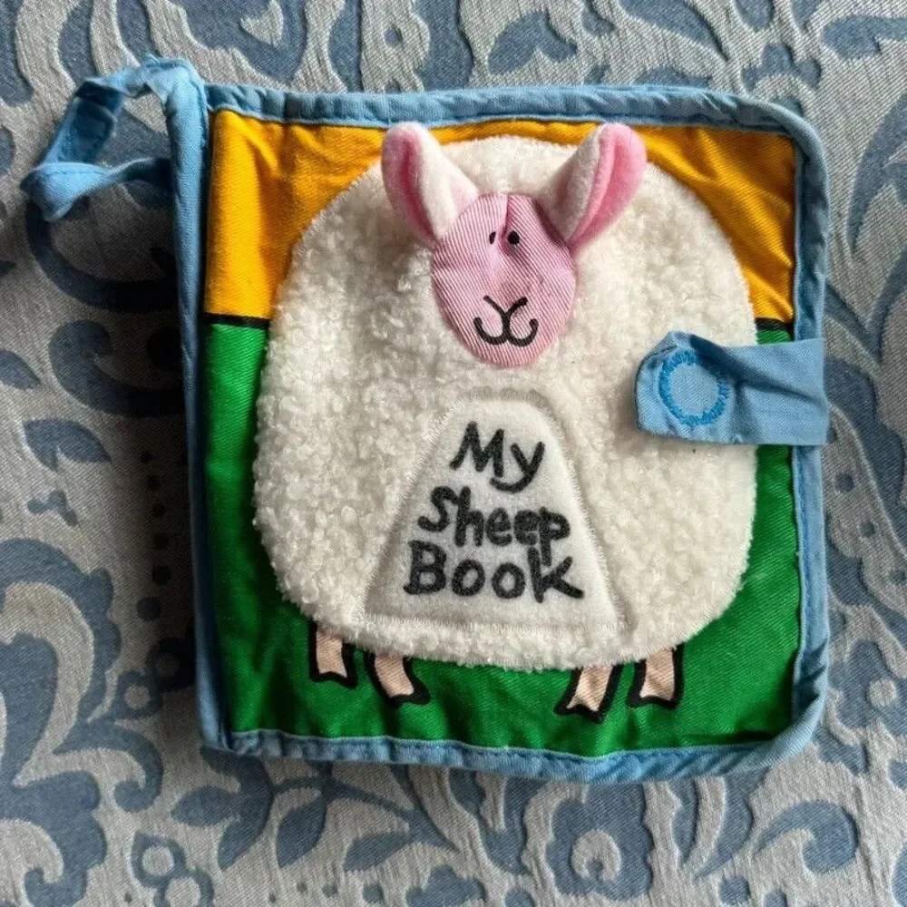 Retired Jellykitten My Sheep Book Soft Cloth Activity Book Jellycat Sensory